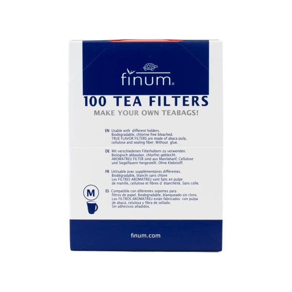 Paper tea filters – size M (100 pieces)