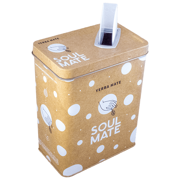 Yerbera – Tin can + Soul Mate Orgánica Elaborada 0.5kg