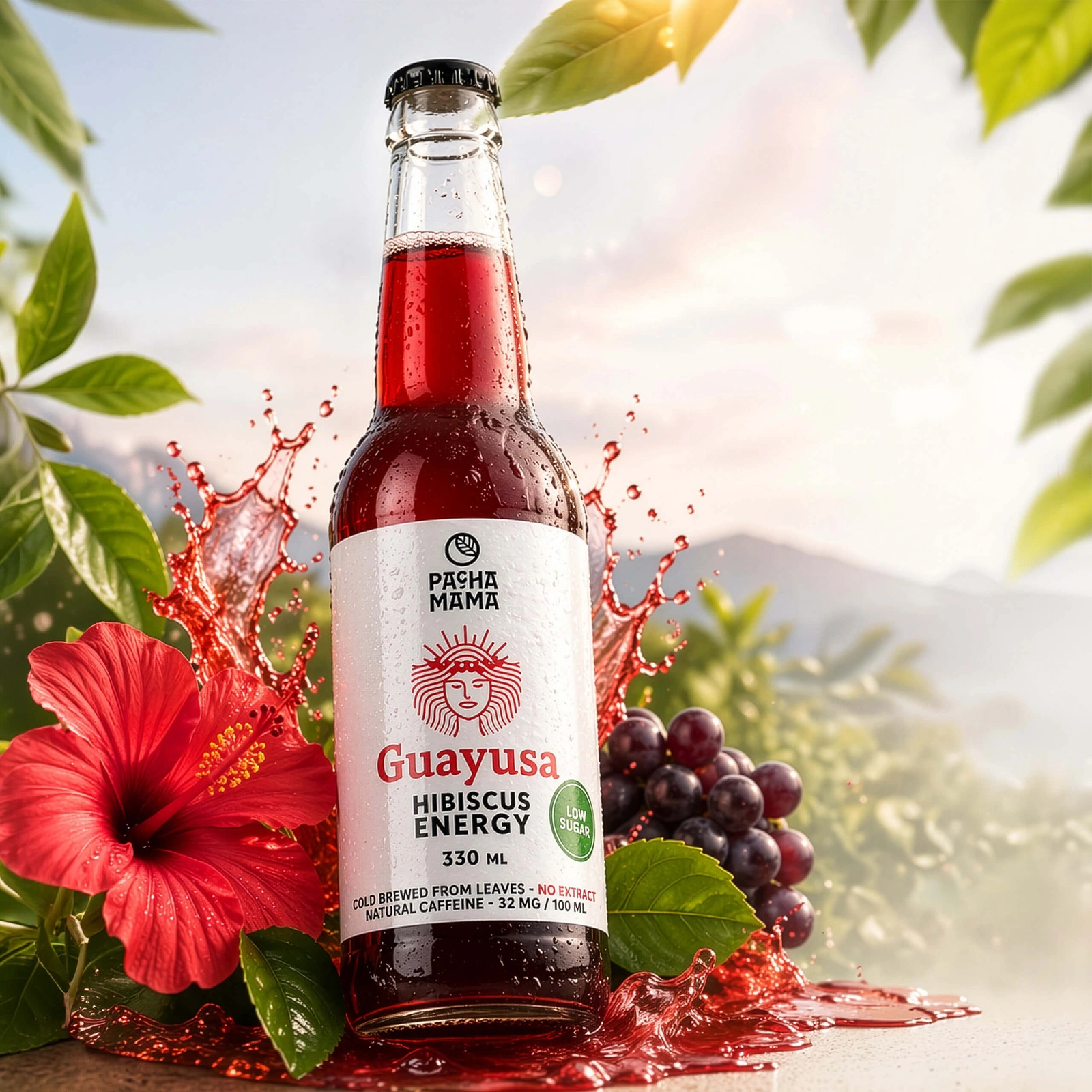Guayusa Pachamama Cold Brew Hibiscus Energy