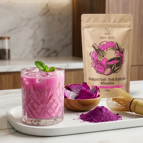 Mary Rose – Pink Matcha Alternative – Dragon Fruit Powder 100g