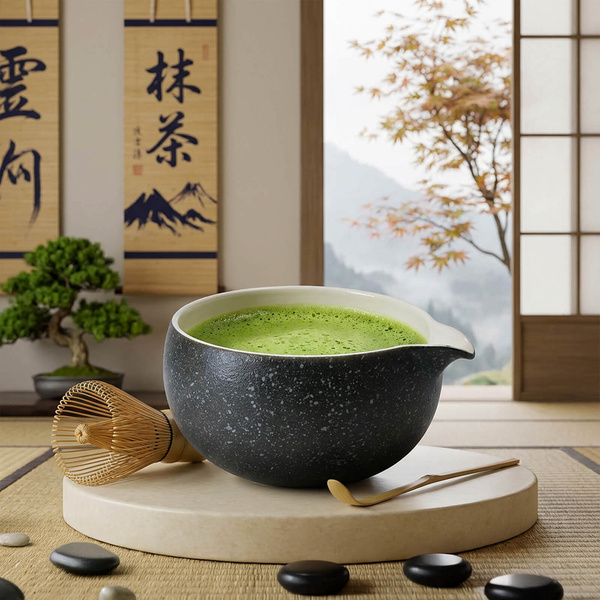 Matchawan – Ceramic Matcha Bowl with Spout – Kurai