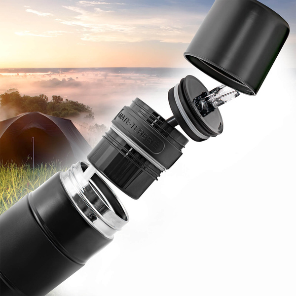 Yerbomos X ALL IN ONE - 450ml - Mate cup, thermos and bombilla in one (black)