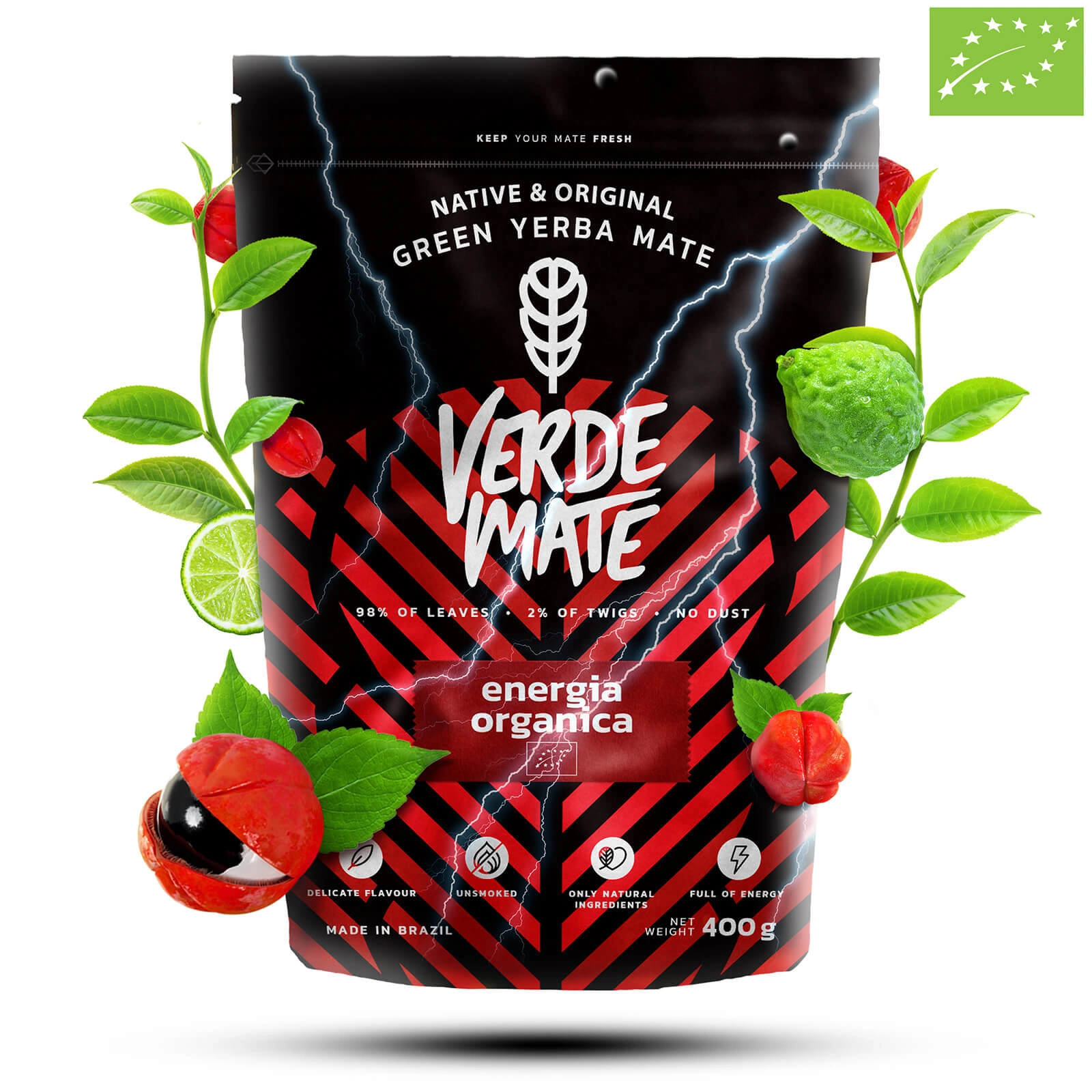 Ingredients of Verde Mate Green Energia Organica