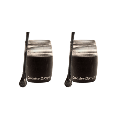 Yerba Mate Accessories Set: 2x Calabash + 2x Bombilla