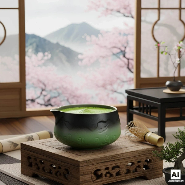 Matcha tea brewing set
