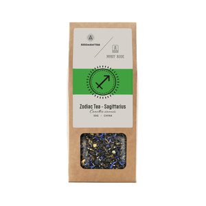 Set for Sagittarius: zodiac tea + magic gemstone
