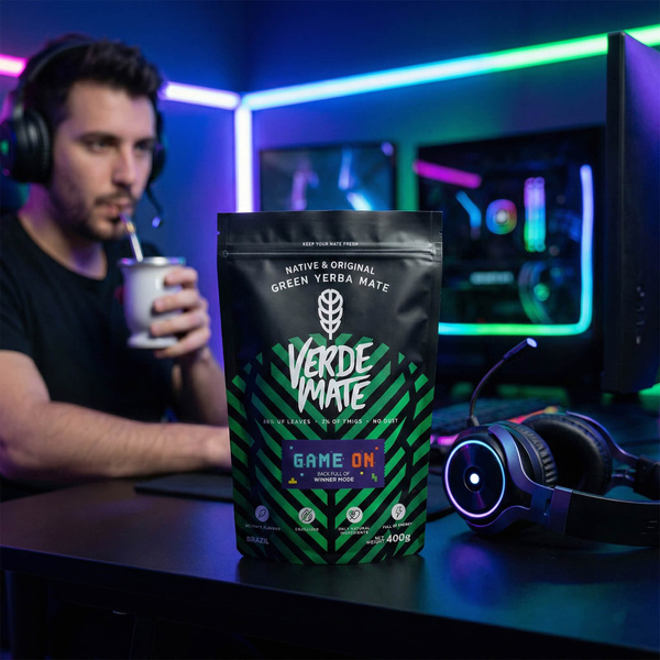 Verde Mate Green Game On 0.4 kg – yerba mate for gamers with energy drink flavour