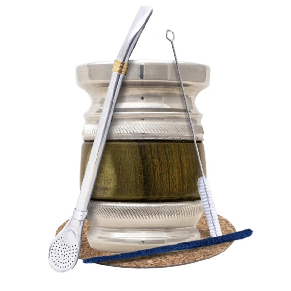 Yerba Mate Set of Accessories: Palo Santo + Bombilla Anillo