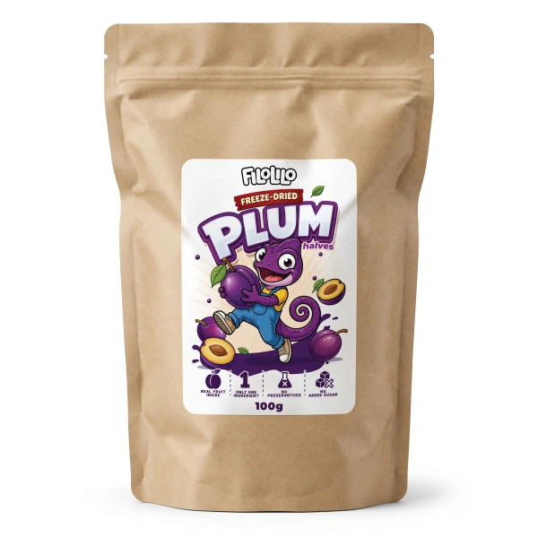 FiloLilo – Freeze-dried plum halves 100g