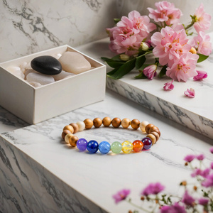 Bracelet "Seven Chakras" – stones and kadam