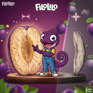 FiloLilo – Freeze-dried plum halves 20g