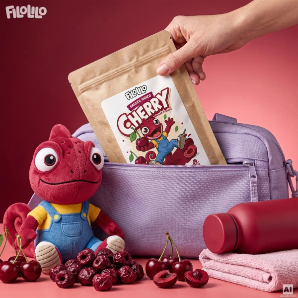 FiloLilo – Freeze-dried whole pitted cherries 20g