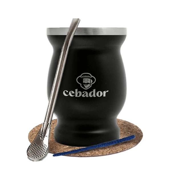 Yerba Mate Accessories Set: thermal mate gourd TermoMate + bombilla