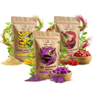 Colourful Matcha Set: Purple Matcha + Yellow Matcha + Red Matcha
