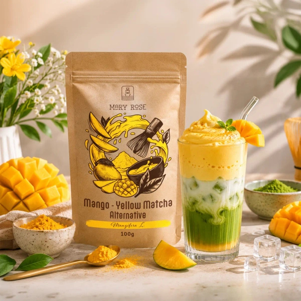 Mary Rose – Yellow Matcha Alternative – Mango Powder 100g