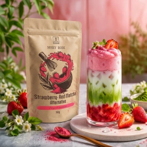 Colourful Matcha Set: Red Matcha + Orange Matcha