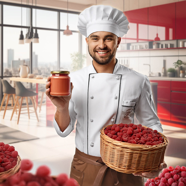 Sett med peanøttsmørpulver Nustino: Raspberry + Salted Caramel + Matcha 3x400g