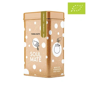 Yerbera – Tin can + Soul Mate Orgánica Siempre 0.5kg