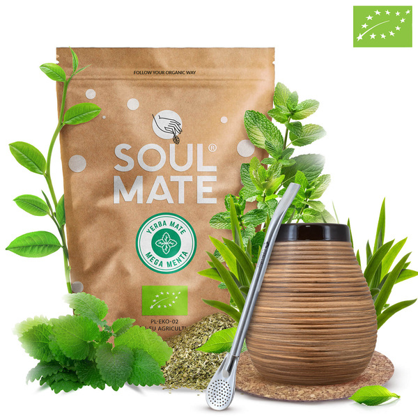 Yerba Mate Set Soul Mate 500g 0.5kg Calabash + Bombilla