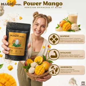 Magic Pwdr – Power Yerba & Mango – Focus & Gut Blend 200g