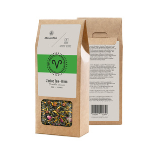 Set for Leo: zodiac tea + magic gemstone
