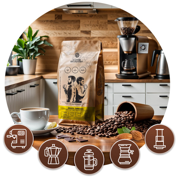 Bro Coffee Roastery - Whole Bean Coffee Brazil Cerrado Premium 1kg
