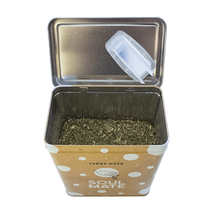 Yerbera – Tin can + Soul Mate Orgánica Despalada 0.5kg