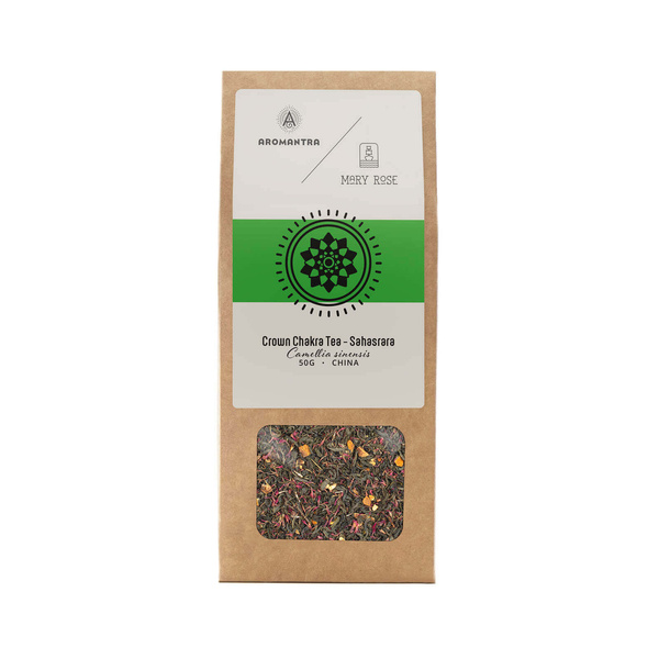Set for Crown Chakra (Sahasrara): chakra tea + magic gemstone