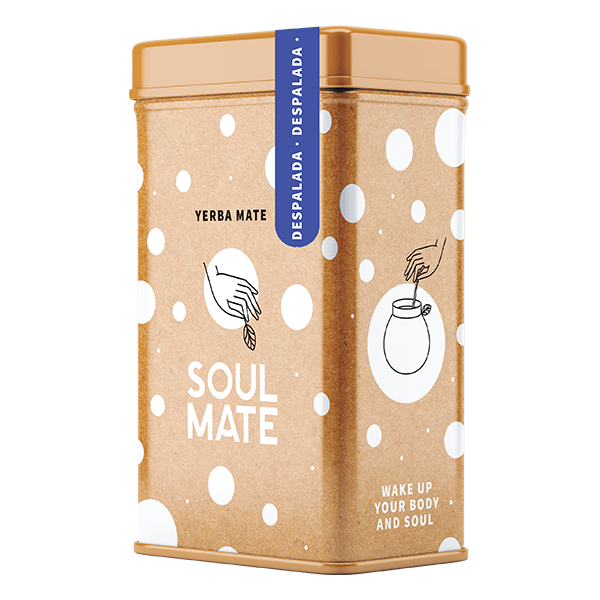 Yerbera – Tin can + Soul Mate Orgánica Despalada 0.5kg
