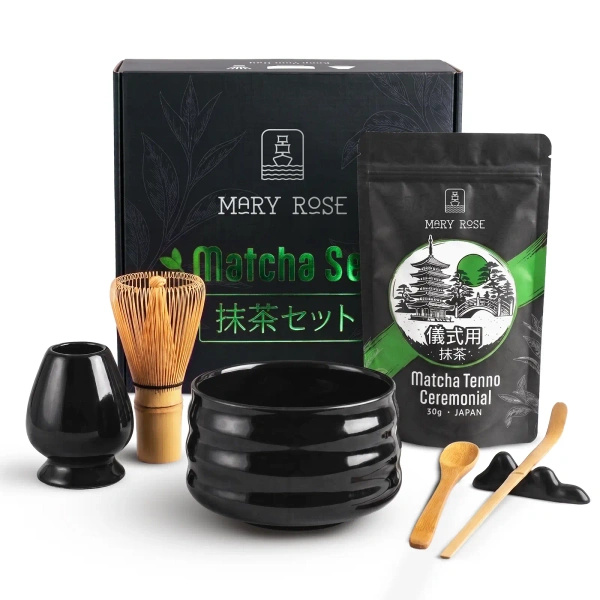Gift Set: Japanese Ceremonial Matcha + Matchawan + Bamboo Accessories
