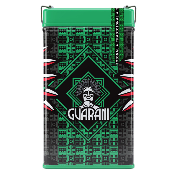 Yerbera – Tin can + Guarani Elaborada con Palo Tradicional 0.5kg
