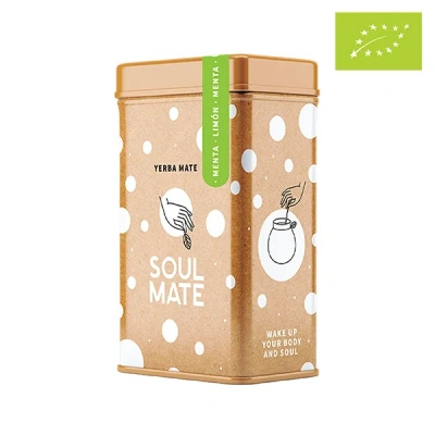 Yerbera – Tin can + Soul Mate Orgánica Menta Limon 0.5kg