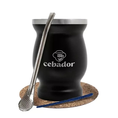 Yerba Mate Accessories Set: thermal mate gourd TermoMate + bombilla