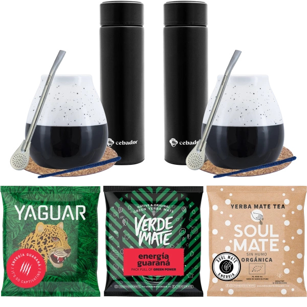 LARGE YERBA MATE STARTER KIT FOR TWO PEOPLE
