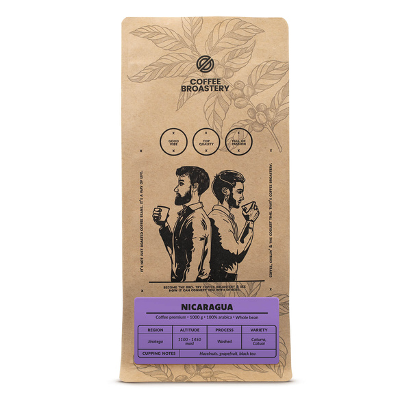 Set of Bro Coffee Roastery Nicaragua Colibrí Azul + Brazil Guaxupe 2x1kg (2kg)
