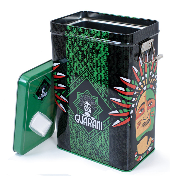 Yerbera – Tin can + Guarani Elaborada con Palo Tradicional 0.5kg