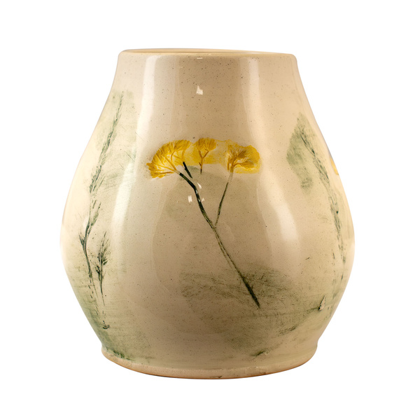 Ceramic Mate Cup Flora Yellow 300ml – Crater series