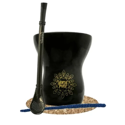 Yerba Mate Accessories Set: Calabash + Bombilla