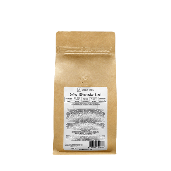 Mary Rose - whole bean coffee Brazil Guaxupe premium 400g