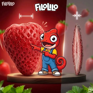 FiloLilo – Freeze-dried whole strawberries 100g