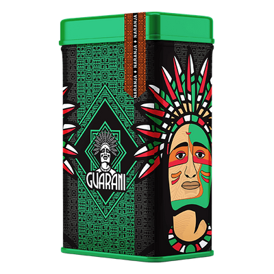 Yerbera – Tin can + Guarani Naranja 0.5kg