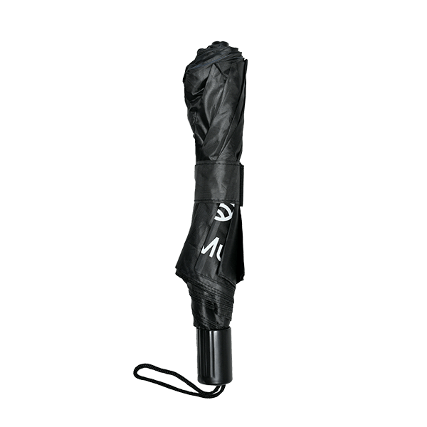 Foldable umbrella with MateMundo logo