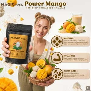 Magic Pwdr – Power Yerba & Mango – Focus & Gut Blend 400g