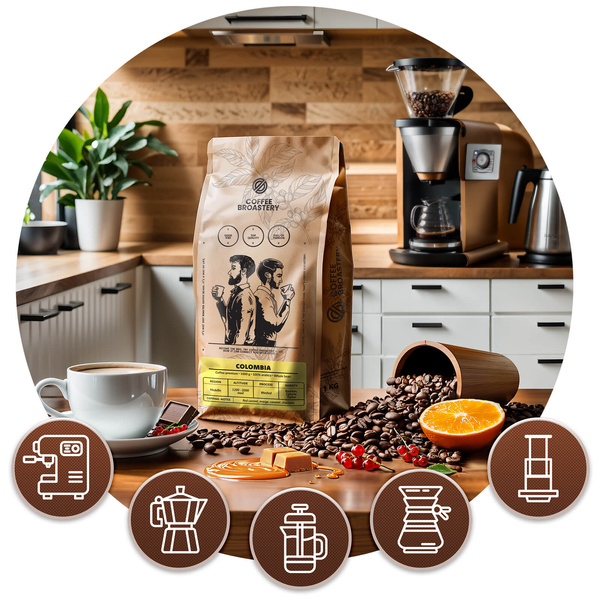 Bro Coffee Roastery - Whole Bean Coffee Colombia Medellin Premium 400g