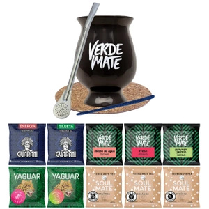 Starter set Bombilla Mate Cup + Yerba Verde Mate green