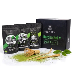 Gift Set: 3x Japanese Matcha + Bamboo Accessories