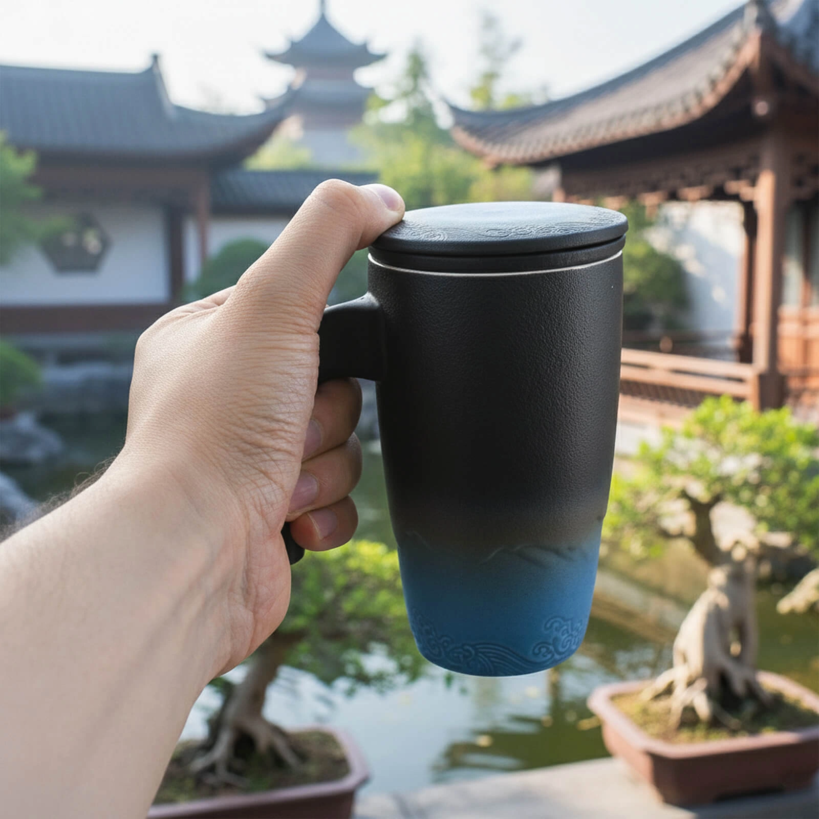 Mystea cup with infuser