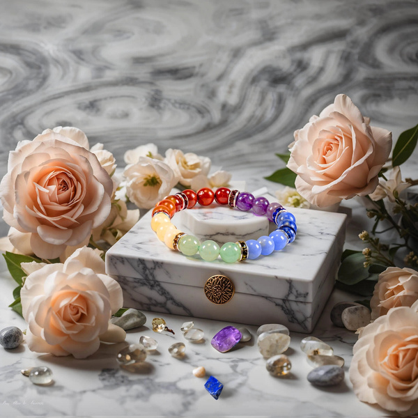 Bracelet "Seven Chakras" – stones