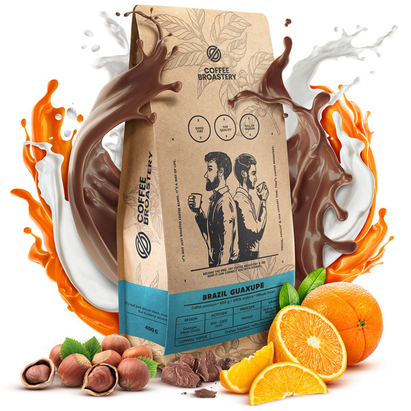 Bro Coffee Roastery - Whole Bean Coffee Brazil Guaxupe Premium 400g