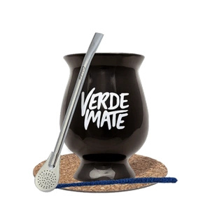 Starter set Mate Cup/ Gourd + Bombilla 19cm Yerba Mate